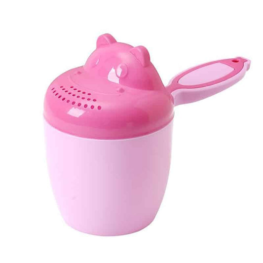 Cute cartoon baby bath cap pink