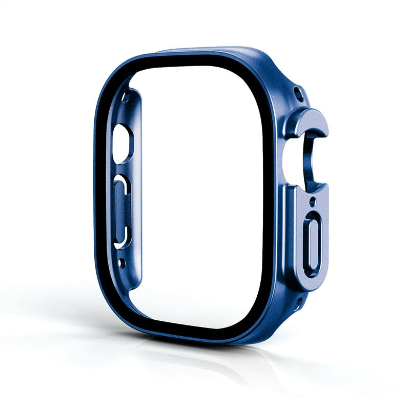 Official Blue Apple Watch Ultra 49mm Case & Tempered Protector