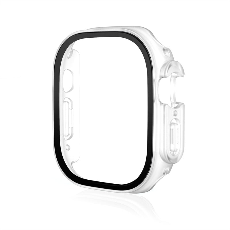 Matte Clear Apple Watch Ultra 49mm Case & Tempered Protector