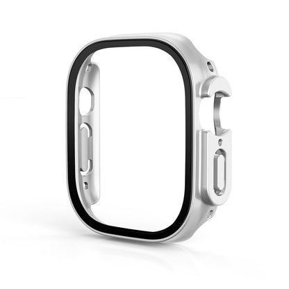 Silver Apple Watch Ultra 49mm Case & Tempered Protector