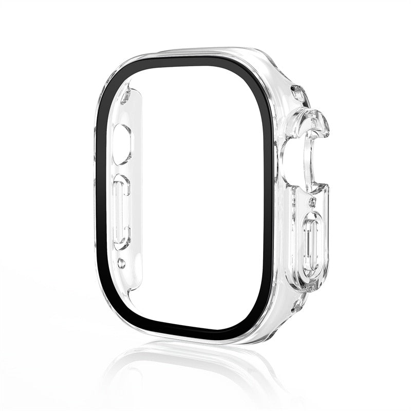 Transparent Apple Watch Ultra 49mm Case & Tempered Protector
