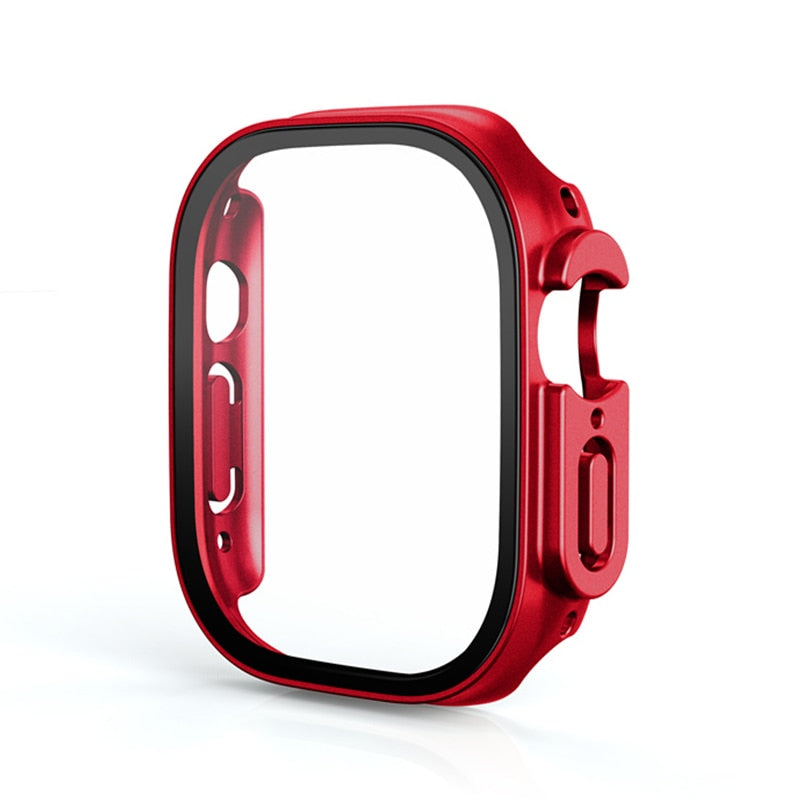 Official Red Apple Watch Ultra 49mm Case & Tempered Protector