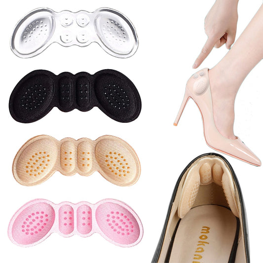 Silicone heel pads for women's shoes - relieve heel pain and reduce shoe size