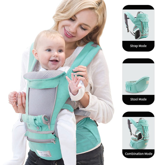Kangaroo Baby Carrier for Hands-Free Travel with Infant/Toddler
