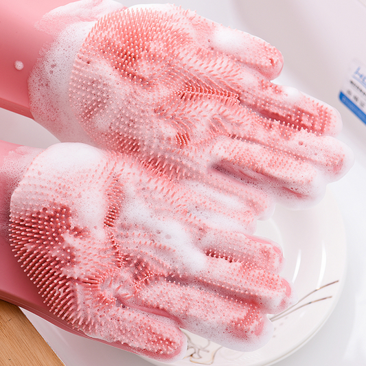 Kitchen Cleaning Gloves - Heat Resistant, BPA-Free, Dishwasher Safe, Non-Slip