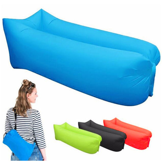 Inflatable air hammock for beach, camping, and outdoor adventures